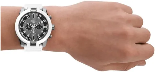 Vista 4 de Diesel Reloj de cuarzo cronógrafo de acero inoxidable dividido para hombre
