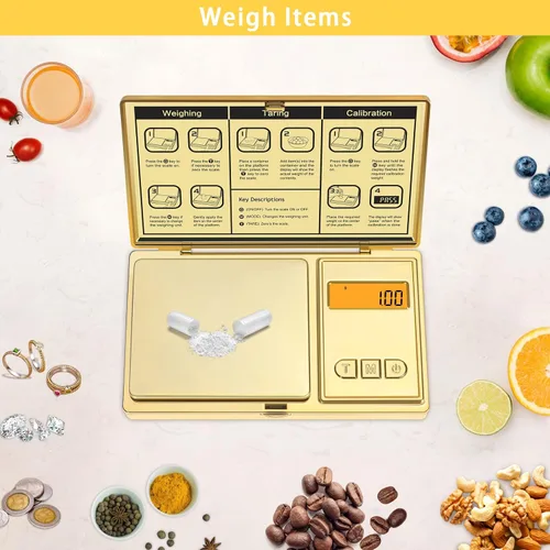 Vista 6 de GRAM PRES - Báscula digital de bolsillo de 10.58 oz/0.00 oz de precisión Pequeña moneda de joyería en polvo báscula digital gramos y onzas, escala