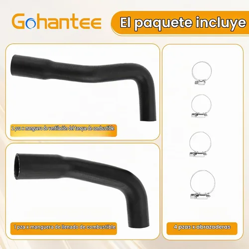 Vista 7 de gohantee Kit de Manguera de Relleno de Combustible y Manguera de Ventilación Compatible con Jeep Wrangler YJ 1987-1995 Tanque de Plástico de 20