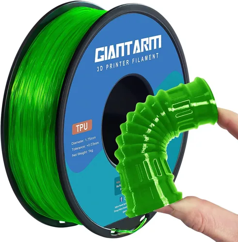 Vista 28 de GIANTARM Filamento PETG, precisión dimensional de 1.75 mm +/-0.02mm, carrete de 1 kg (2.2 libras), embalaje al vacío, para impresoras 3D, verde