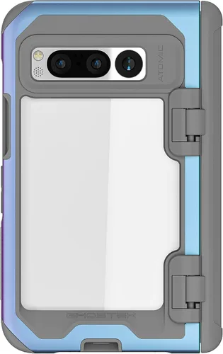 Vista 34 de Ghostek Atomic - Funda delgada transparente, parachoques de aluminio, protección resistente a prueba de golpes para Google Pixel 7 (6.3 pulgadas)