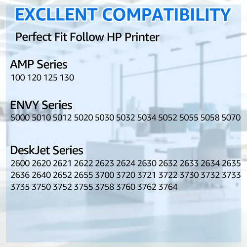 Vista 2 de SuperInk Cartucho de tinta remanufacturado de alto rendimiento compatible con HP 65 65XL N9K03AN Reemplazo para impresora Envy 5055 5052 5058