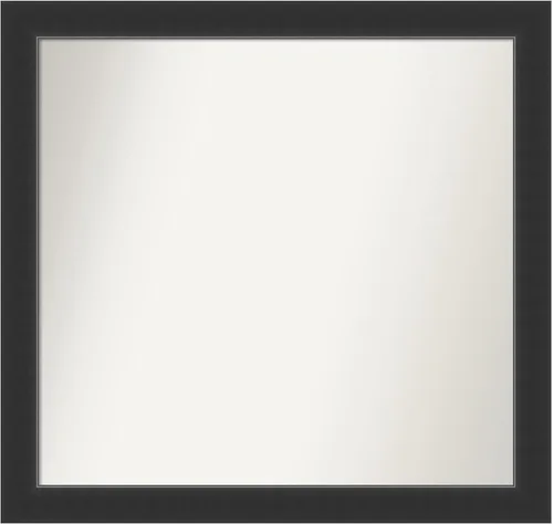 Vista 177 de Amanti Art Espejo personalizado, espejo de baño negro Astor, espejo de pared o espejo de tocador de baño sobre el fregadero (25 x 25 pulgadas)