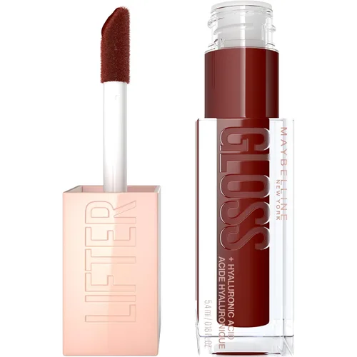 Vista 29 de Maybelline Lifter Gloss, Brillo de Labios Hidratante con Ácido Hialurónico, Alto Brillo para Labios Más Llenos, Perla, Perla Plateada Transparente