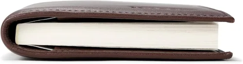 Vista 6 de HISCOW Funda minimalista para chequera, cuero de grano completo