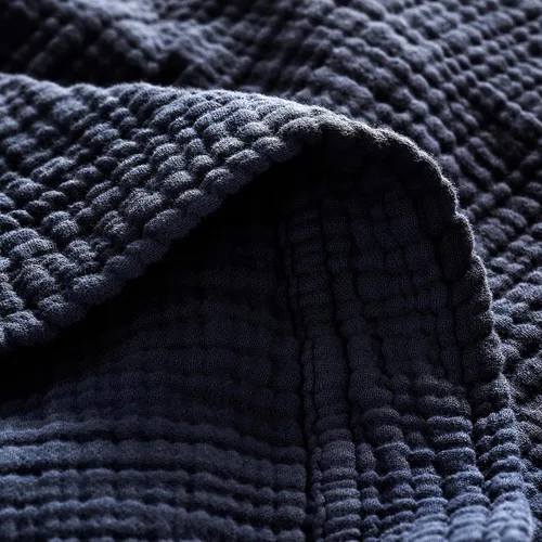 Vista 7 de BOLL & BRANCH Dream - Manta para cama, matrimonial/Queen, color azul marino Marina costera