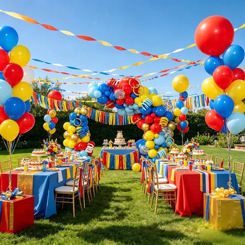 Vista 5 de PERPAOL 150 guirnaldas de globos rojos, amarillos y azules, globos de látex metálicos mixtos de confeti para cumpleaños, ducha, carnaval, circo