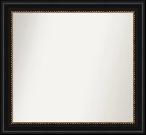 Vista 420 de Amanti Art Espejo personalizado, gran espejo de baño estrecho, espejo de pared o espejo de tocador de baño sobre el fregadero (24 x 24 pulgadas)