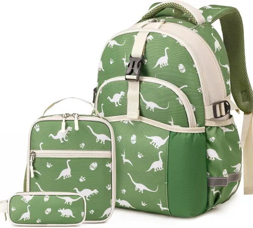 Vista 16 de Mochila infantil para niñas de 4 a 8 años, Blackorange-camión, Lindo