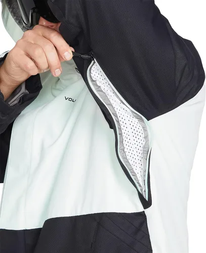 Vista 4 de Volcom Chaqueta de snowboard con aislamiento de piedras icónicas para hombre PARENT