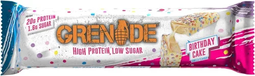 Vista 2 de Barrita de proteínas Carb Killa de Grenade, alto contenido en proteínas y bajas en azúcar, 12 x 60 g - Pastel de cumpleaños