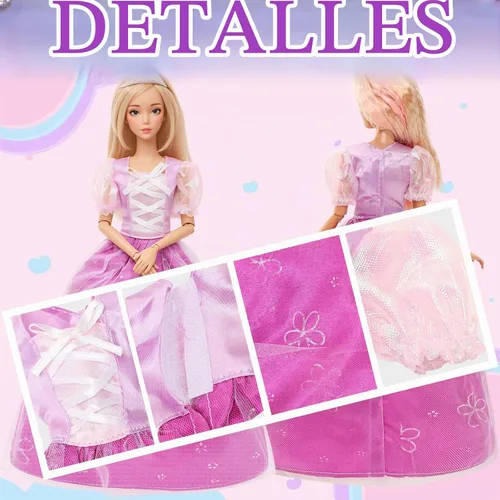Vista 6 de 24 piezas de ropa y accesorios para muñecas de 11.5 pulgadas