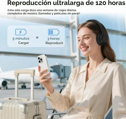 Vista 7 de Srhythm NiceComfort 15 (2.ª generación) Auriculares inalámbricos híbridos con cancelación de ruido, Bluetooth 6.0, con baja latencia, audio