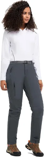 Vista 7 de BALEAF Women's Hiking Pants Fleece Lined Waterproof Cold Weather Insulated Ski Snow Pant Warm Winter Soft Shell