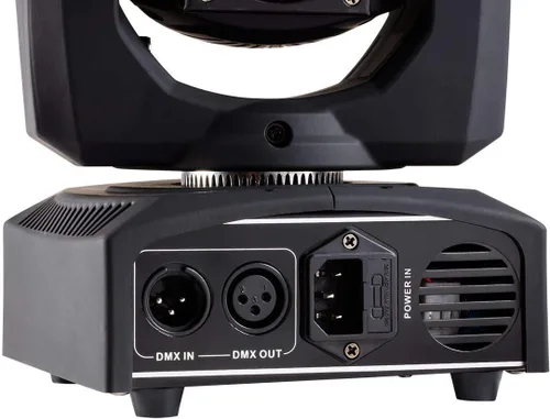 Vista 4 de Monoprice Luz LED de escenario con cabezal móvil – 7 colores y patrones de Gobos, modos de control DMX de 30 vatios, 9 canales y 12 canales - Serie