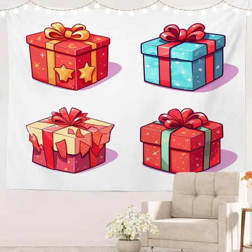 Vista 23 de Batmerry Peaceful Retreat Beautiful Landscape Polyester Tapestry, Blooming Garden Setting Lightweight Wall Hanging High-Definition Print Backdrop