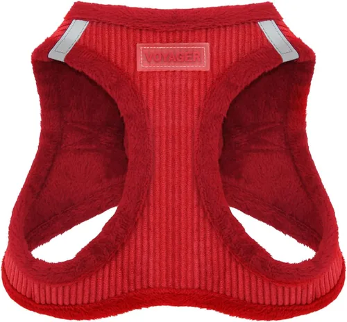 Vista 19 de Best Pet Supplies - Arnés para todo clima de malla y felpa, reflectante y antitirones, para perros/gatos pequeños/medianos, cierre de gancho y felpa