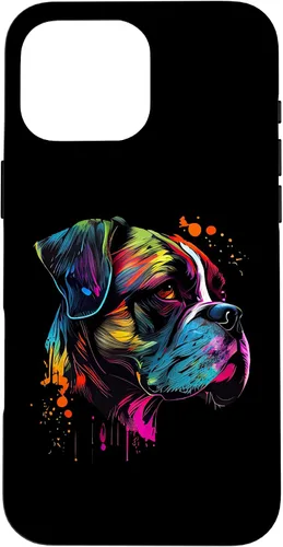 Vista 19 de Boxer Dog Lovers Pop Art Design Cute Boxer Dog Case for iPhone 16