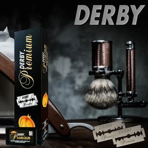 Vista 5 de Derby Cuchillas de afeitar premium de doble filo, 100