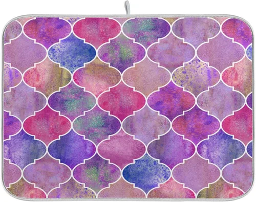 Vista 36 de Tapete de secado de platos súper absorbente, tapete de microfibra de secado rápido, 16 x 18 pulgadas, almohadilla de secado de platos de cocina