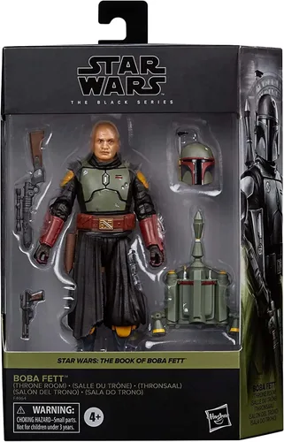 Vista 8 de STAR WARS The Black Series - Figura de Boba Fett (Salón del Trono), juguete de 15 cm, figura coleccionable de El libro de Boba Fett, para niños a
