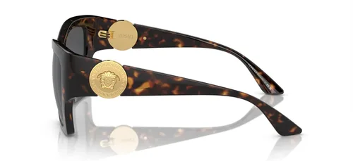 Vista 2 de Versace VE 4452 10887 Havana Gafas De Sol De Plástico Moda Lente Gris
