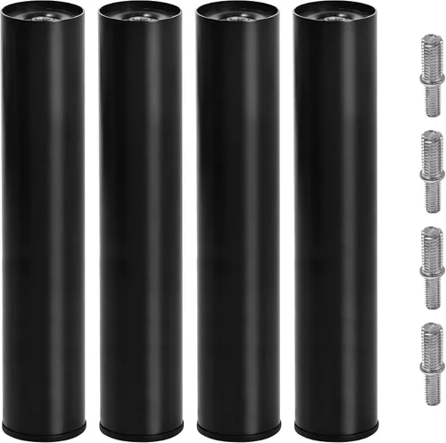Vista 7 de Patas de metal de 2 pulgadas de repuesto para base de cama ajustable eléctrica, tornillo no ajustable en patas cortas