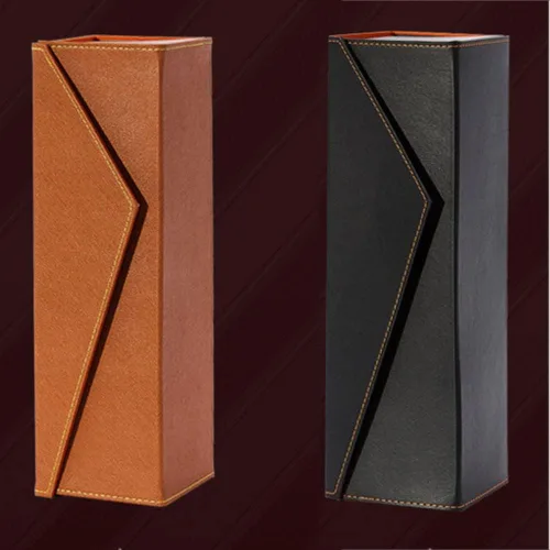 Vista 7 de DB11 Cajas de vino para champán - Caja de vino individual plegable (negro)