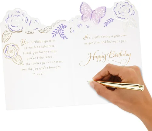 Vista 7 de Hallmark Tarjeta de cumpleaños para la abuela (regalo maravilloso)