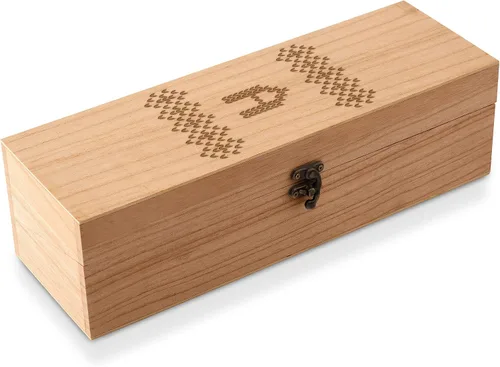 Vista 15 de Weddingstar Caja de regalo de vino de madera grabada personalizada con tapa - Blush Blooms