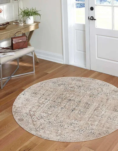 Vista 20 de Unique Loom Chateau Collection - Alfombra de área - Quincy (2' x 3' 1" Rectángulo, Beige/Marrón)