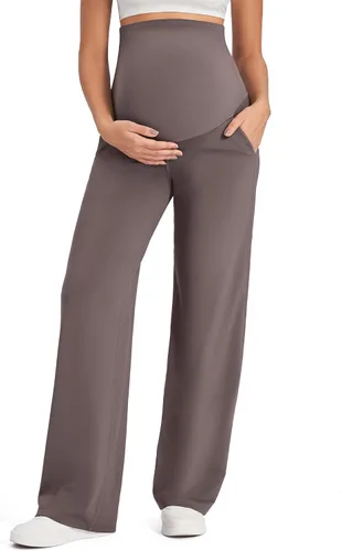 Vista 21 de G4Free EverGoing - Pantalones de maternidad sobre el vientre, pantalones de Negro
