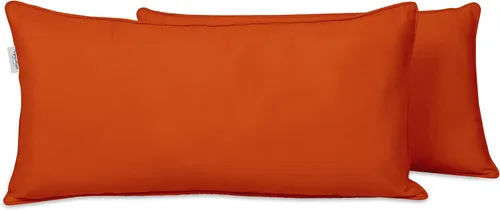 Vista 105 de Funda de almohada lumbar de tela de poliéster para interiores y exteriores, impermeable, rectangular, para todo tipo de clima, para muebles