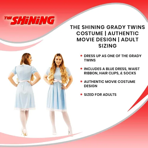 Vista 7 de Disfraz de The Shining Grady Twins Diseño auténtico inspirado en la película Incluye un disfraz Adulto L