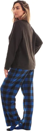Vista 2 de Just Love - Conjunto de pijama ultrasuave para mujer, camisón, pantalón deportivo y calcetines a juego