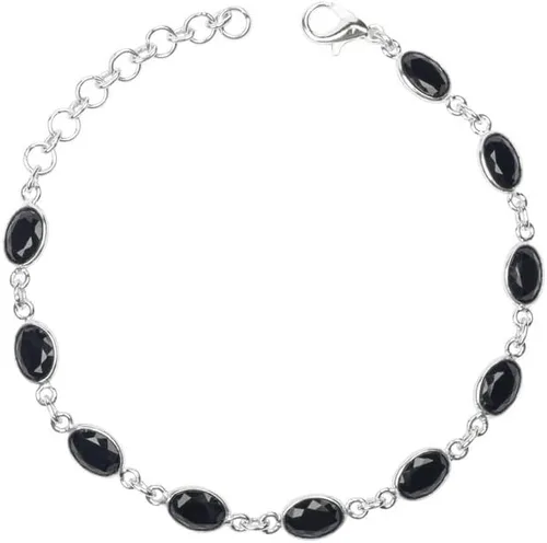 Vista 3 de Pulsera de piedras preciosas, pulsera ajustable de enlace, superposición de plata, joyería hecha a mano, bisel, regalo para ella, regalo de Navidad