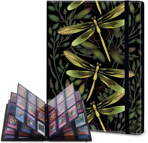 Vista 21 de Rossy Carpeta de tarjetas con 4 bolsillos, carpeta de tarjetas intercambiables, álbum de colección de tarjetas, para 160 tarjetas de carga lateral