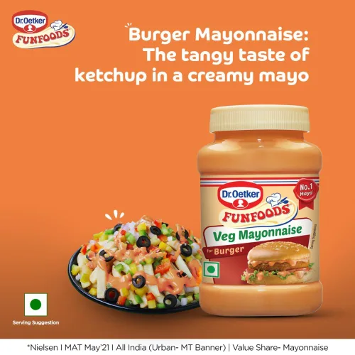 Vista 4 de Funfoods Hamburguesa Mayonesa sin huevo, 275G