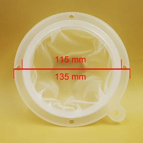 Vista 2 de Filtro de vino de malla Filtro de alimentos Jugo Mermelada Café Sedimento Colador para embudo de cocina de 5 pulgadas (filtro 120mesh)