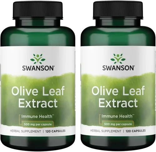 Vista 10 de Swanson Extracto de hoja de olivo Suplemento de salud inmune y cardiovascular para adultos que buscan apoyo inmunológico durante todo el año - 20%
