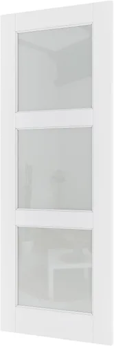 Vista 20 de WINSTELLAR - Losa de puerta de vidrio esmerilado preconstruida de 18 x 80 pulgadas, puertas interiores pintables para el hogar, dormitorio