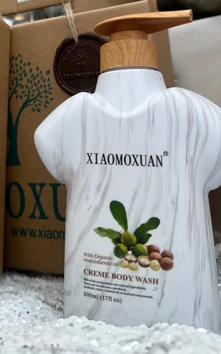 Vista 9 de Xiaomoxuan Gel de baño para mujer, crema hidratante para piel seca, aceite de nuez de macadamia, gel de baño para mujeres, huele bien, tratamiento