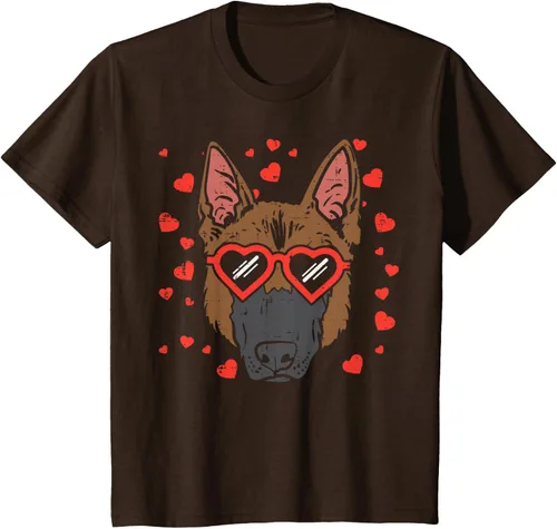 Vista 37 de Camiseta de regalo para perro con cara de pastor alemán, Negro, S