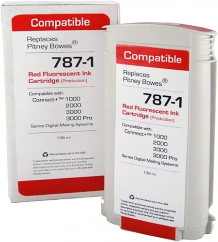 Vista 3 de Cartucho de tinta compatible con Pitney de volumen máximo #787-1 con garantía de 90 días para máquinas de correo de la serie Connect+ por Discount