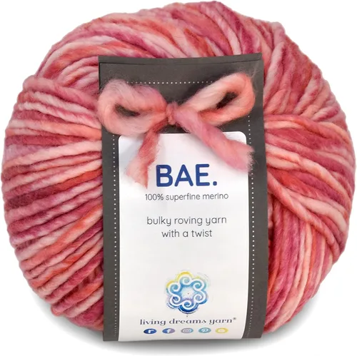 Vista 15 de BAE by Living Dreams - Ovillo de lana tierno, fuerte y súper suave para los tejidos de invierno junto a la piel. Hilo de lana merino 100% extrafino