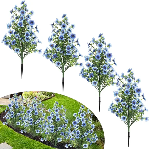 Vista 48 de RECUTMS Guirnalda artificial de otoño, plantas de vegetación sintética 1 pieza seda marrón
