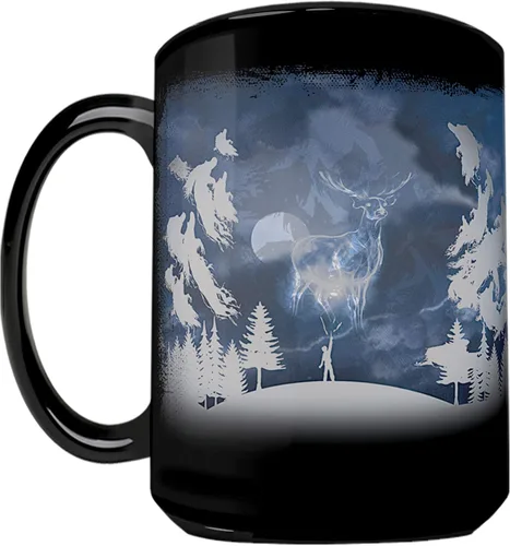 Vista 7 de Harry Potter Expecto Patronum Spell - Taza de cerámica sensible al calor, 16 onzas