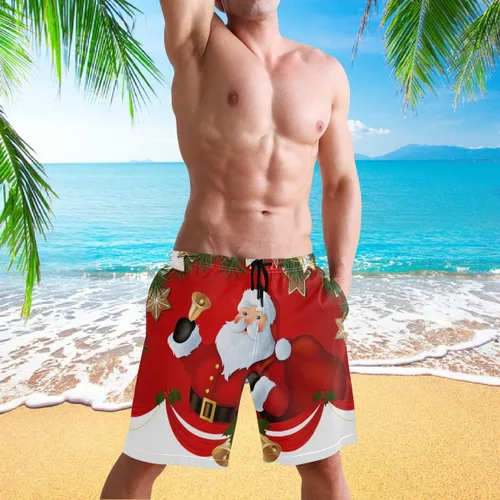 Vista 4 de visesunny Pantalones cortos de playa para hombre, de estilo fresco, de secado rápido, casual, de poliéster, con bolsillos, S-XXL..