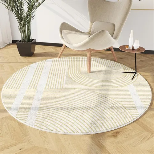 Vista 10 de Tapete para silla de oficina para suelo de madera dura, computadora, videojuegos, protector de piso, tapete redondo de protección de azulejos de A1