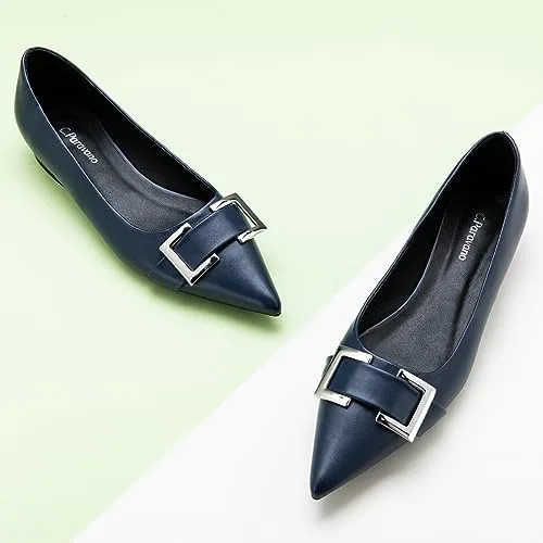 Vista 2 de C.Paravano Zapatos planos para mujer Zapatos planos para mujer Zapatos planos sin cordones Zapatos planos de ballet para mujer Zapatos planos